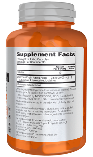 NOW Foods Branched-Chain Amino Acids