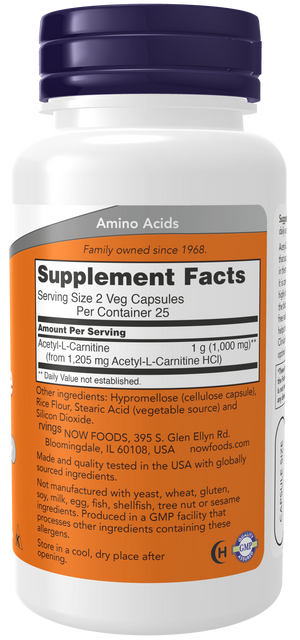 NOW Foods Acetyl-L-Carnitine