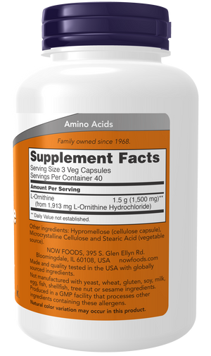 NOW Foods L-Ornithine