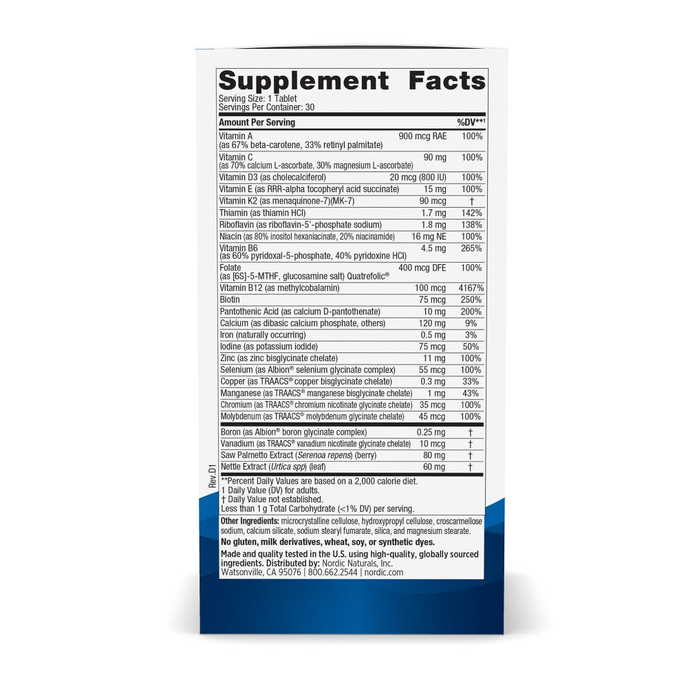 Nordic Naturals Men's Multivitamin One Daily