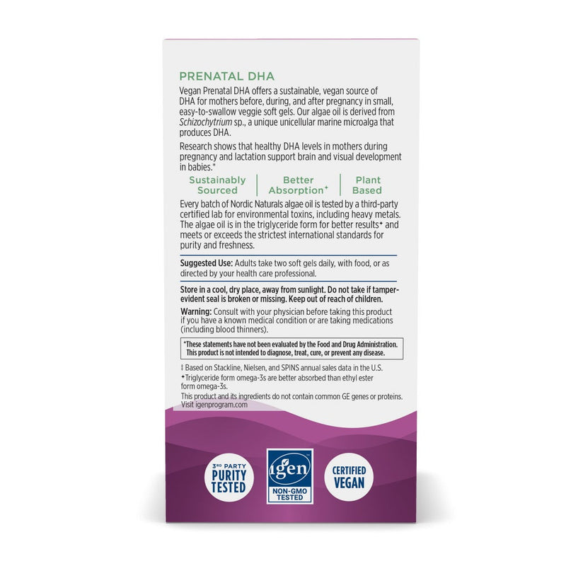 Nordic Naturals Prenatal DHA Vegan