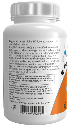 NOW Foods Acetyl-L-Carnitine