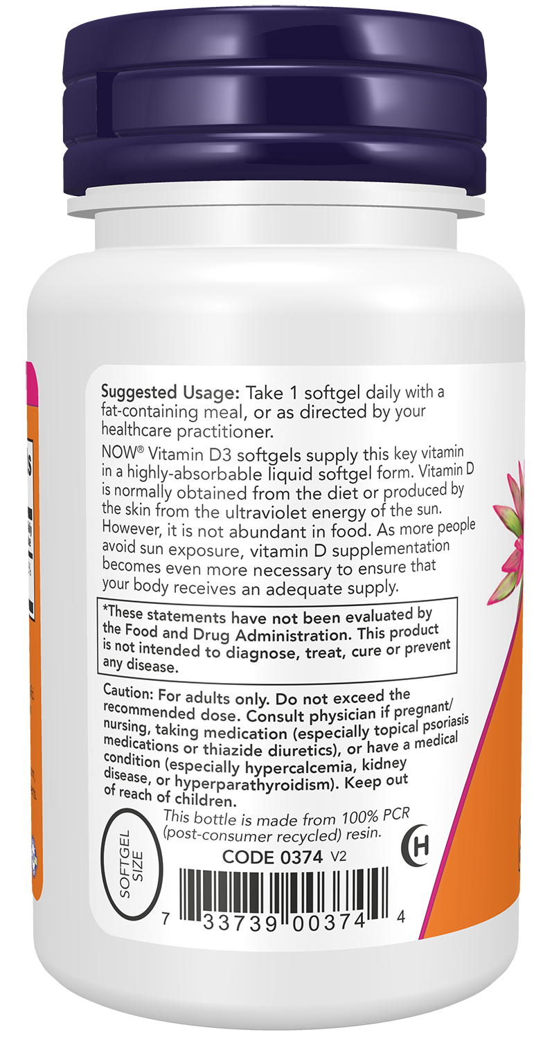 NOW Foods Vitamin D-3
