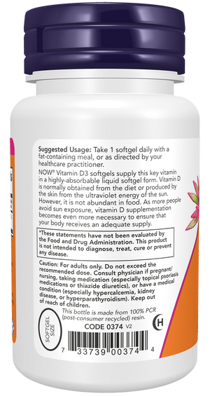 NOW Foods Vitamin D-3