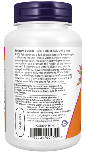 NOW Foods Vitamin B-100 Sustained Release
