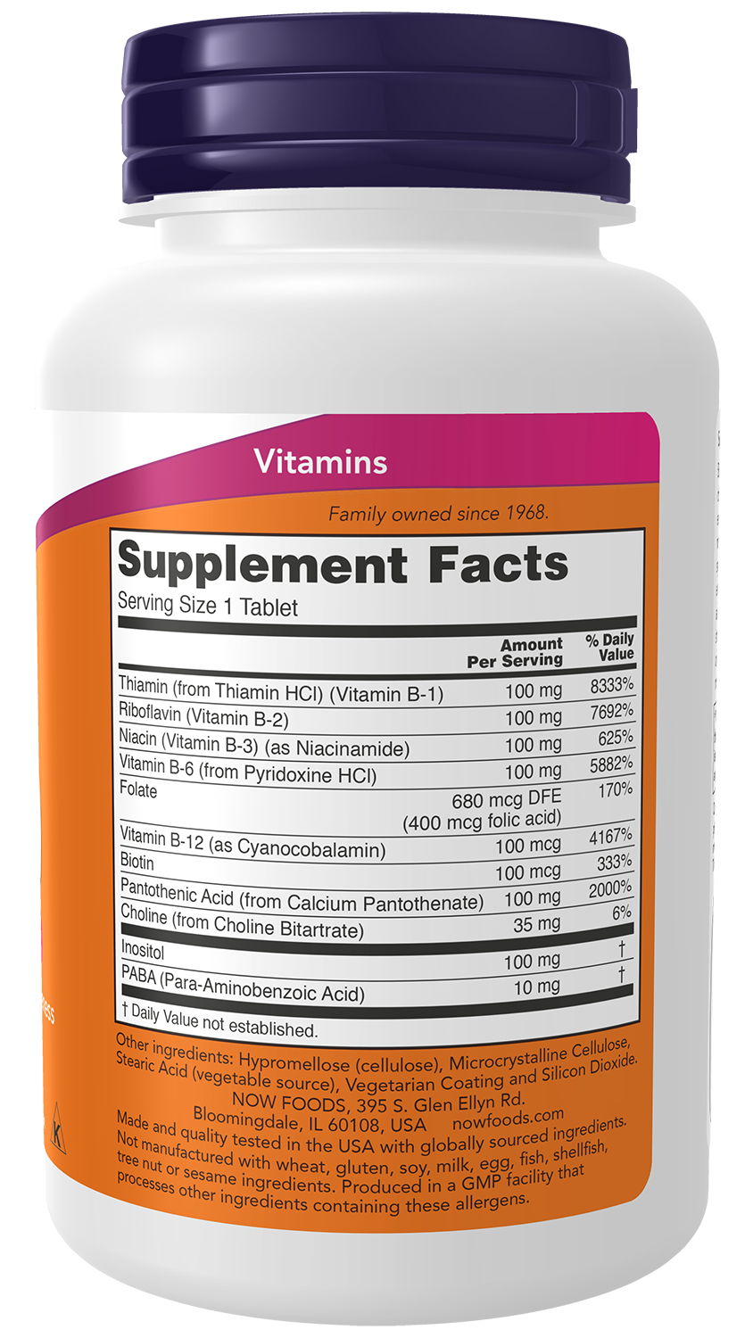 NOW Foods Vitamin B-100 Sustained Release