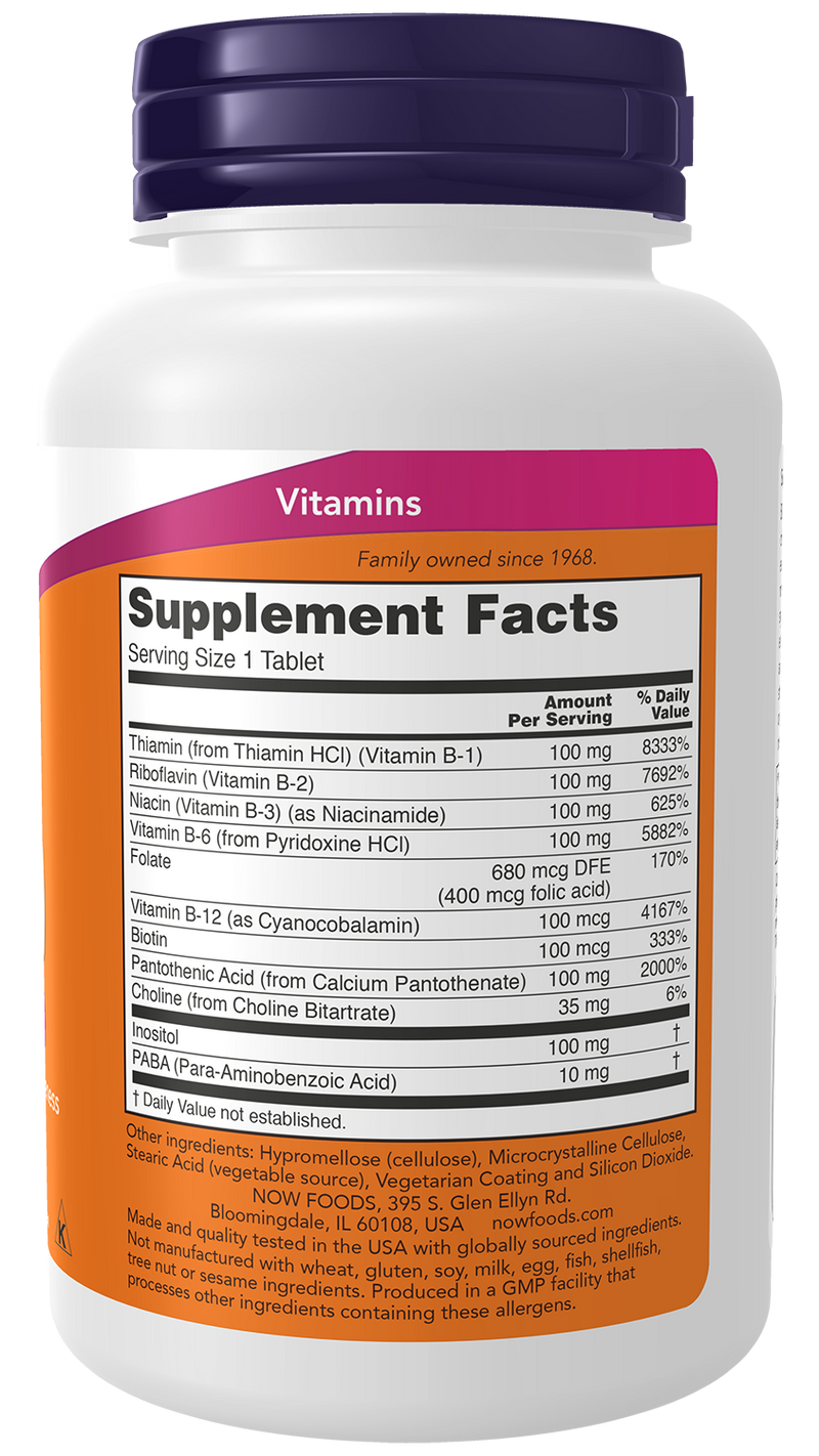 NOW Foods Vitamin B-100 Sustained Release