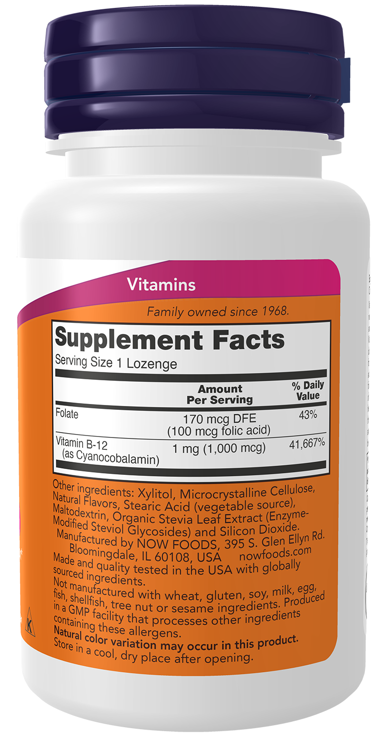NOW Foods Vitamin B-12 with Folic Acid