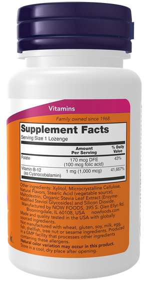NOW Foods Vitamin B-12 with Folic Acid