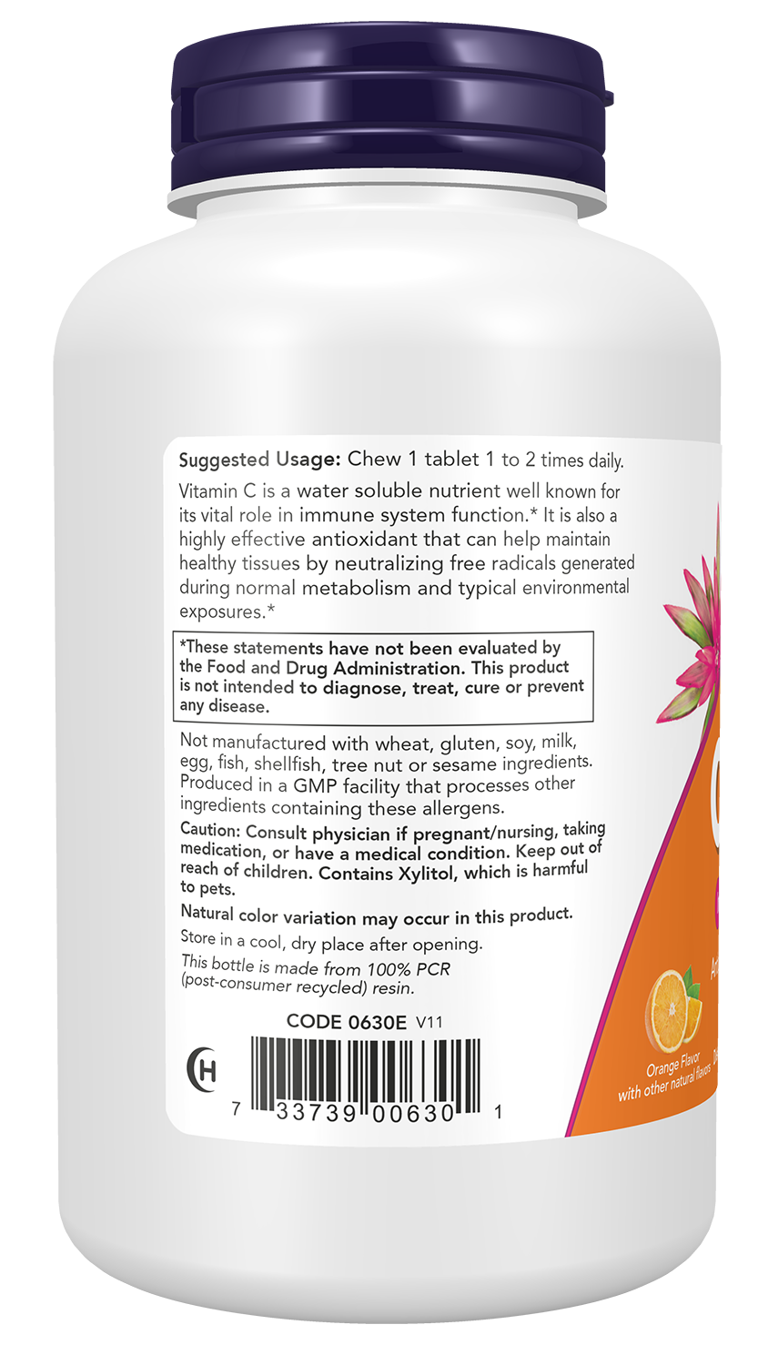 NOW Foods Vitamin C-500 Chewable