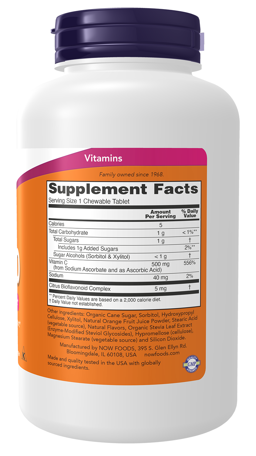 NOW Foods Vitamin C-500 Chewable
