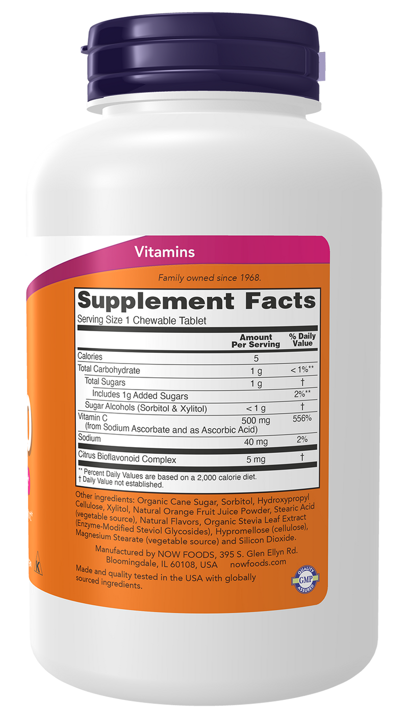 NOW Foods Vitamin C-500 Chewable