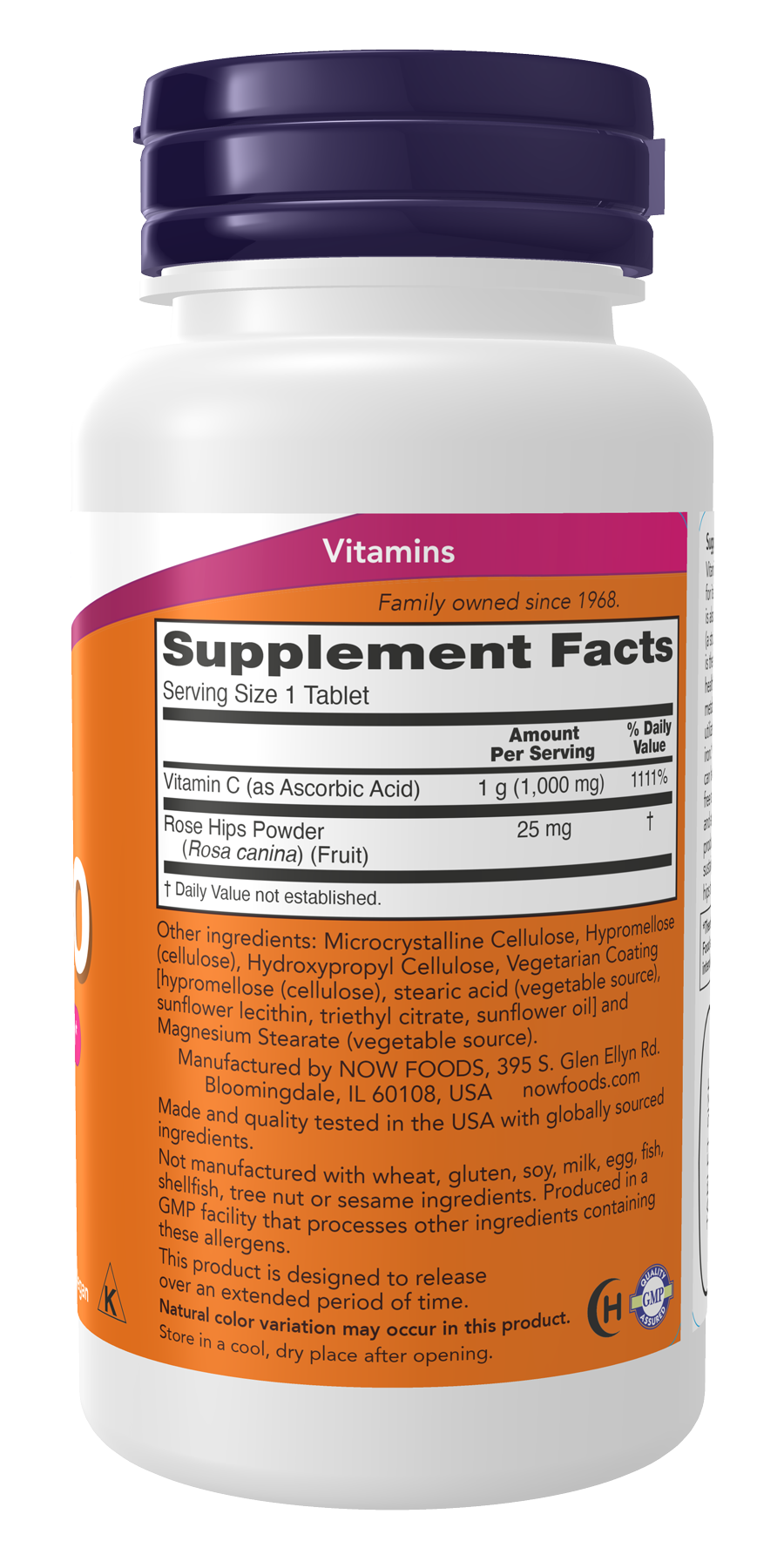NOW Foods Vitamin C-1000 with Rose Hips