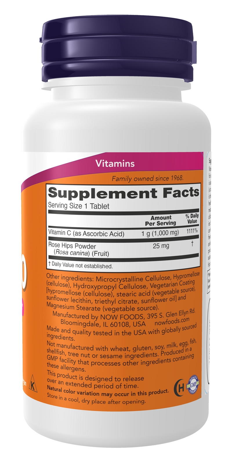NOW Foods Vitamin C-1000 with Rose Hips