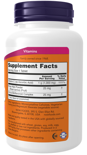 NOW Foods Vitamin C-1000 with Rose Hips & Bioflavonoids