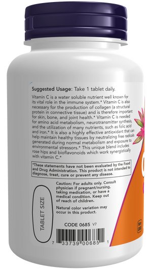 NOW Foods Vitamin C-1000 with Rose Hips & Bioflavonoids