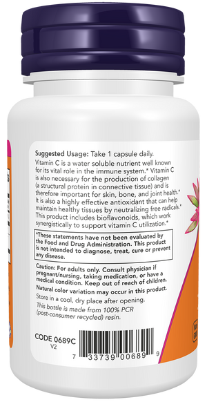 NOW Foods Vitamin C-1000 with 100mg Bioflavonoids