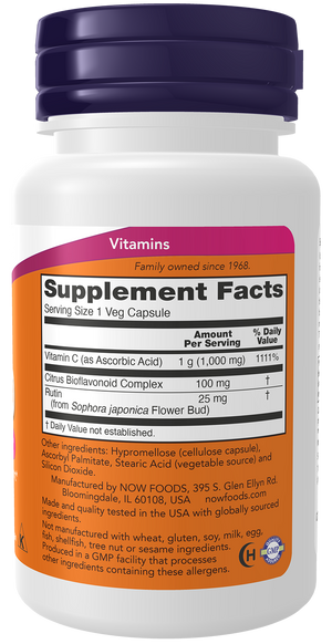 NOW Foods Vitamin C-1000 with 100mg Bioflavonoids
