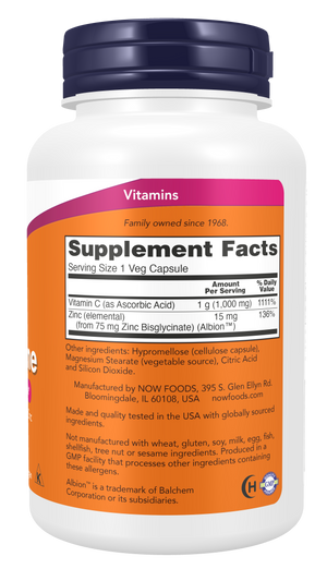NOW Foods C-1000 Zinc Immune