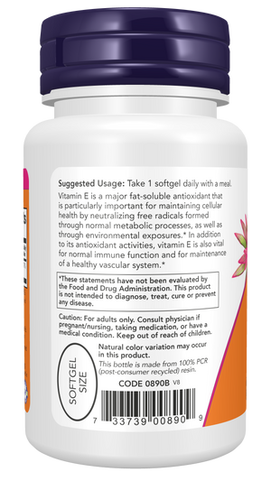 NOW Foods E-400 with Mixed Tocopherols