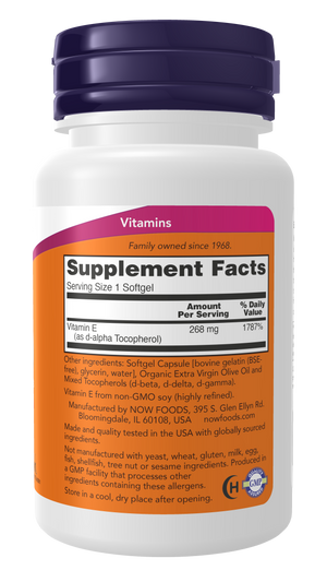NOW Foods E-400 with Mixed Tocopherols