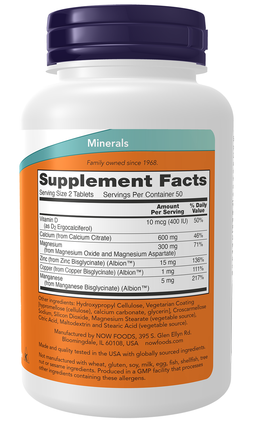 NOW Foods Calcium Citrate with Minerals & Vitamin D-2
