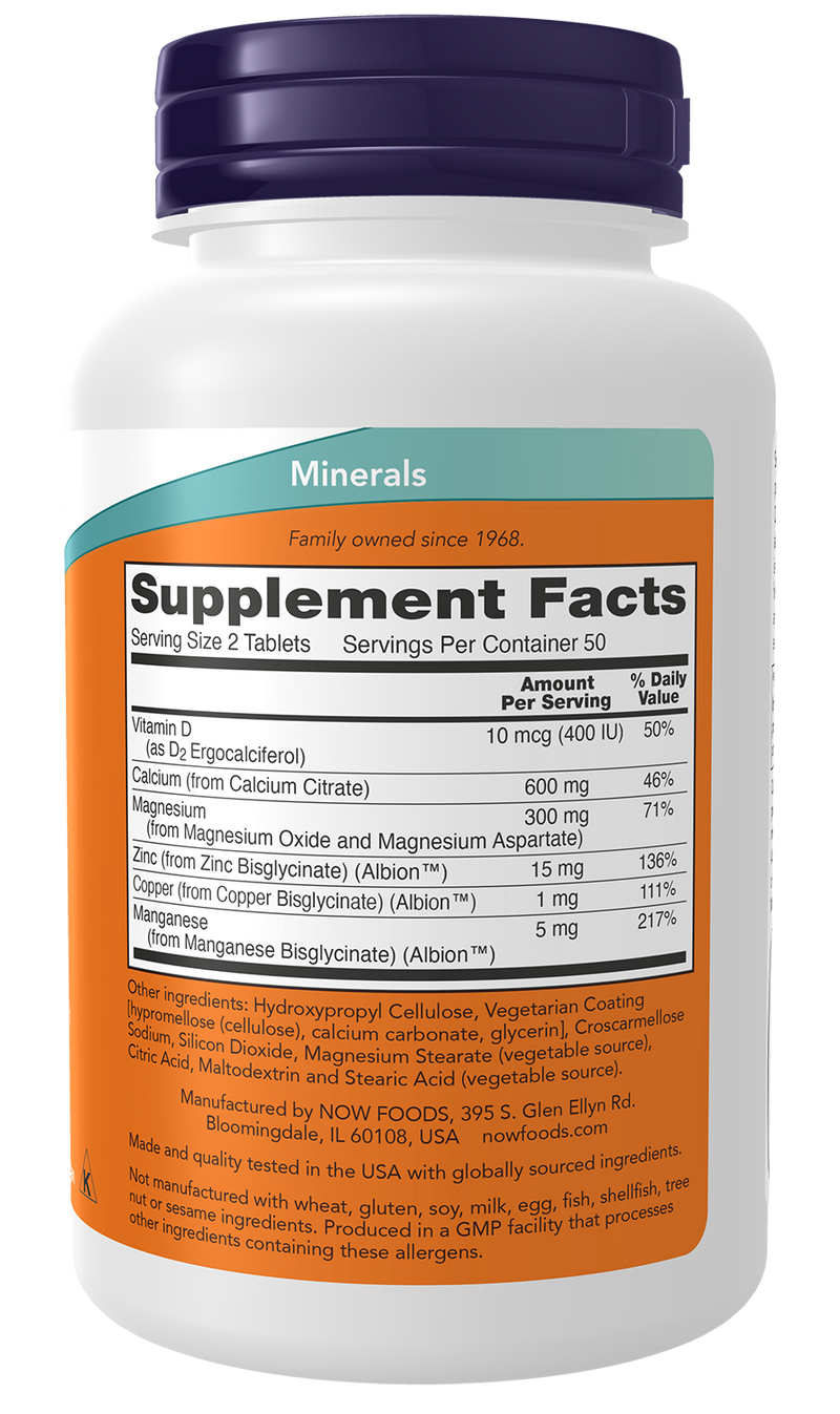 NOW Foods Calcium Citrate with Minerals & Vitamin D-2