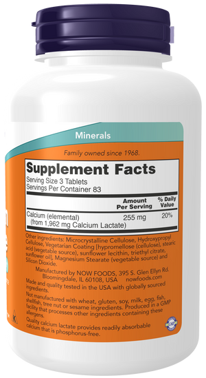 NOW Foods Calcium Lactate