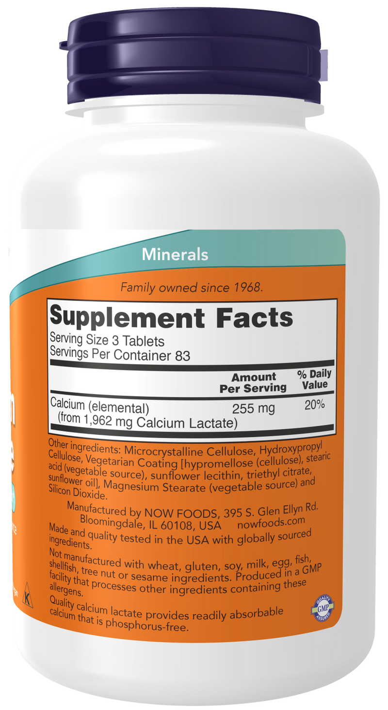 NOW Foods Calcium Lactate