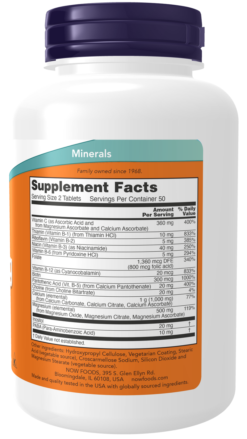 NOW Foods Cal-Mag with B-Complex and Vitamin C