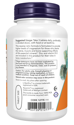 NOW Foods Magnesium & Calcium with Zinc and Vitamin D3