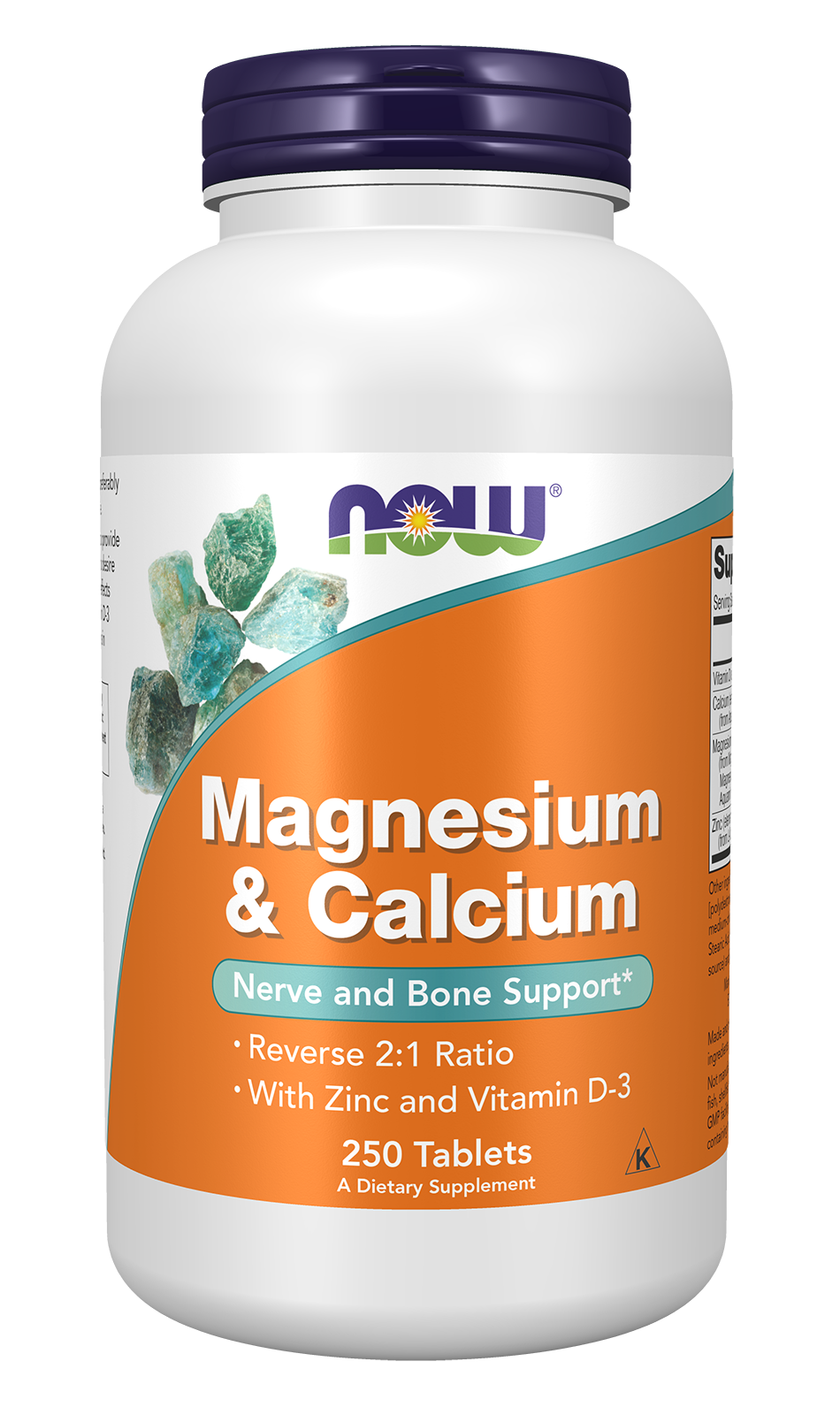NOW Foods Magnesium & Calcium with Zinc and Vitamin D3