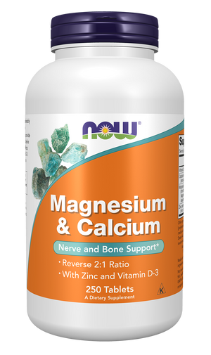 NOW Foods Magnesium & Calcium with Zinc and Vitamin D3