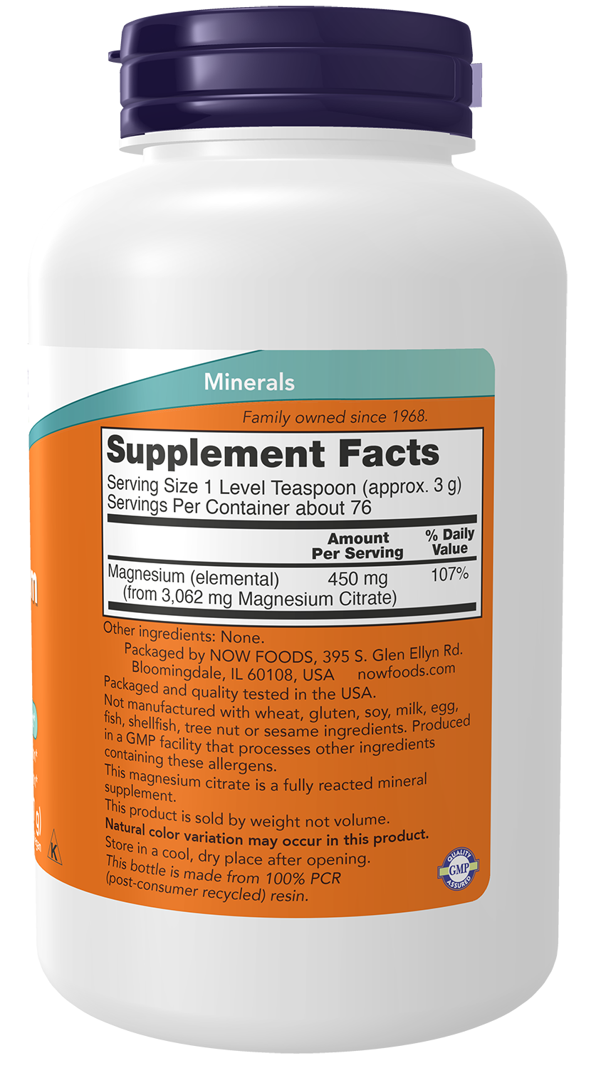 NOW Foods Magnesium Citrate