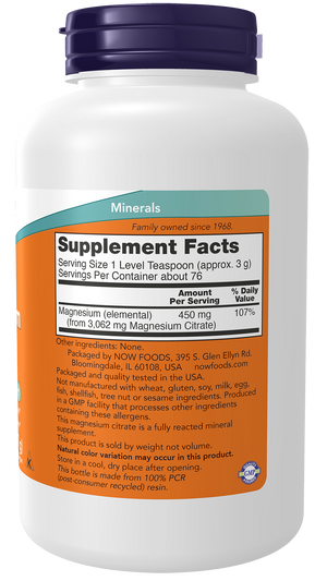NOW Foods Magnesium Citrate