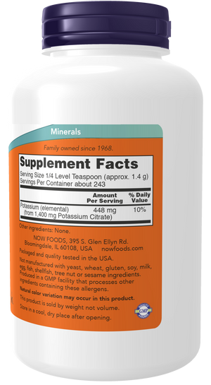 NOW Foods Potassium Citrate