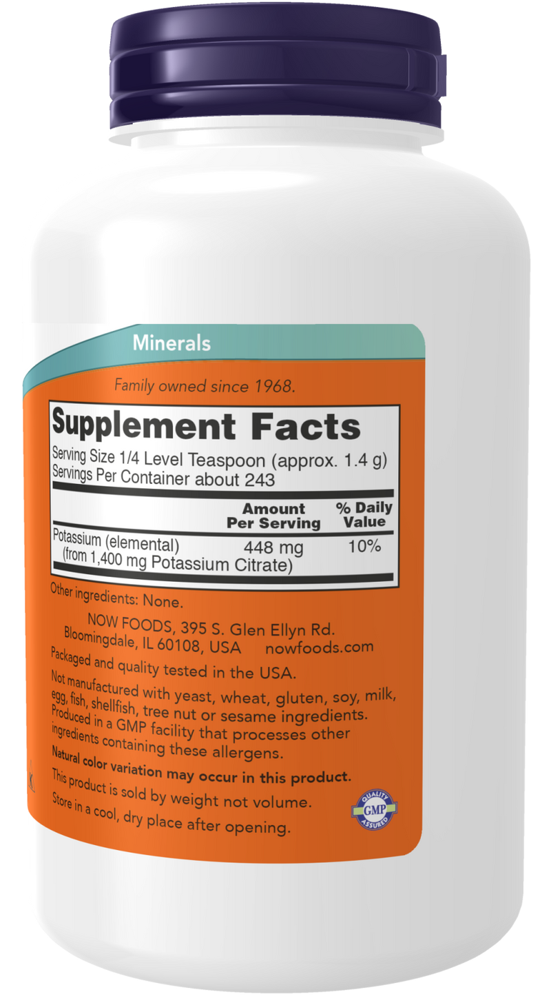 NOW Foods Potassium Citrate