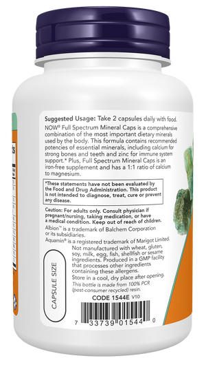 NOW Foods Full Spectrum Mineral Caps