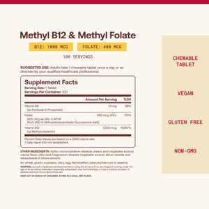 Jarrow Formulas Methyl B-12 & Methyl Folate