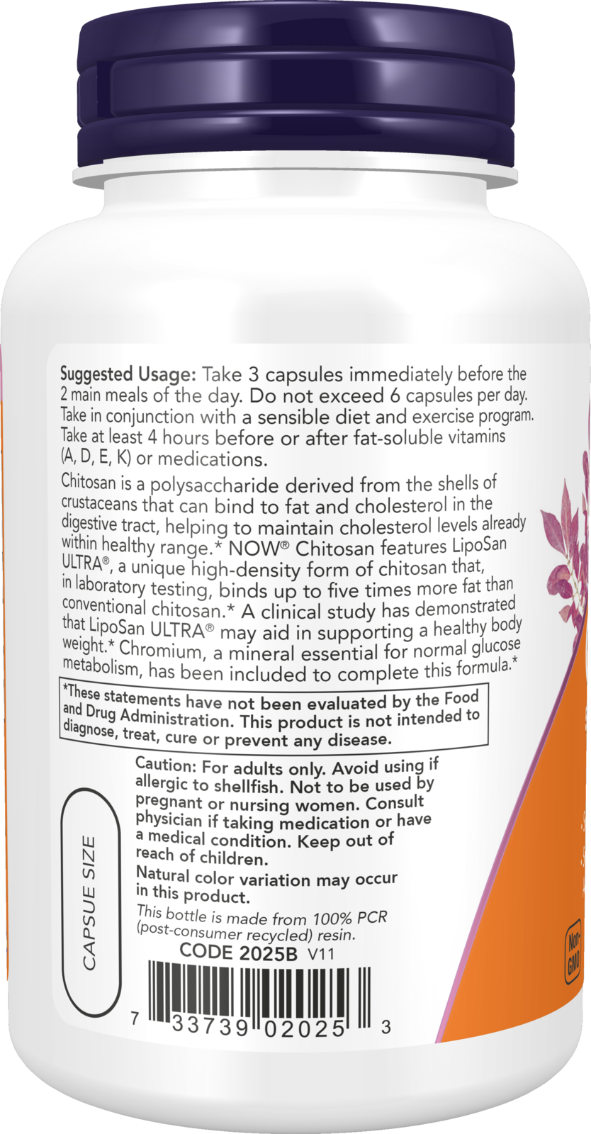 NOW Foods Chitosan Plus Chromium
