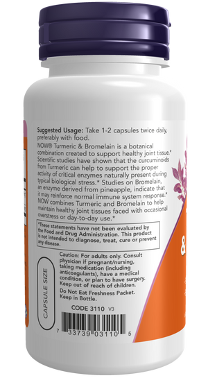 NOW Foods Turmeric & Bromelain