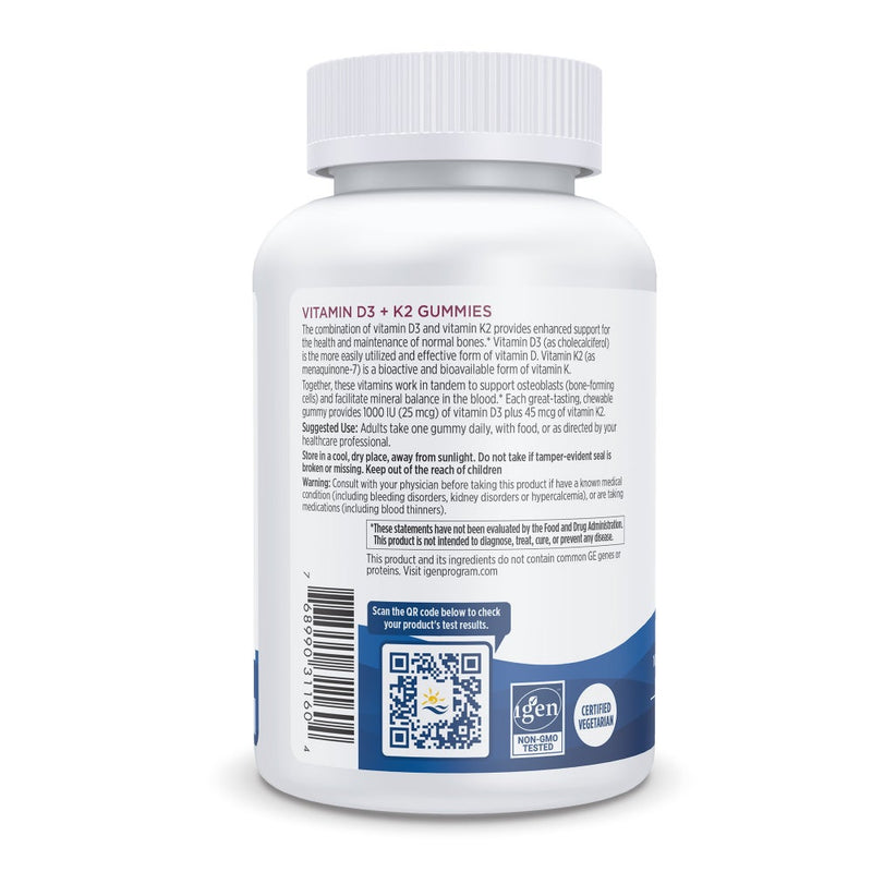 Nordic Naturals Vitamin D3+K2 Gummies