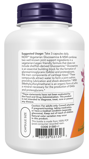 NOW Foods Glucosamine & MSM Vegetarian