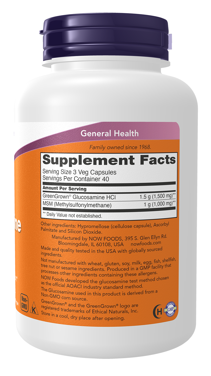 NOW Foods Glucosamine & MSM Vegetarian