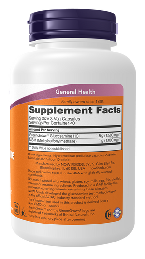 NOW Foods Glucosamine & MSM Vegetarian