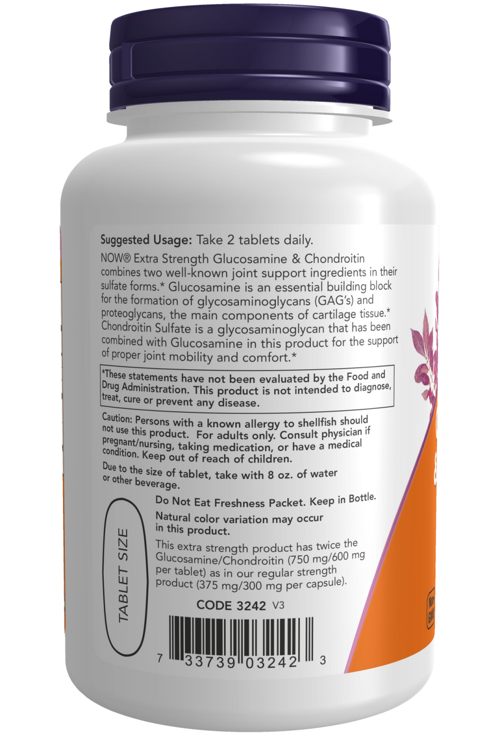 NOW Foods Glucosamine & Chondroitin Extra Strength