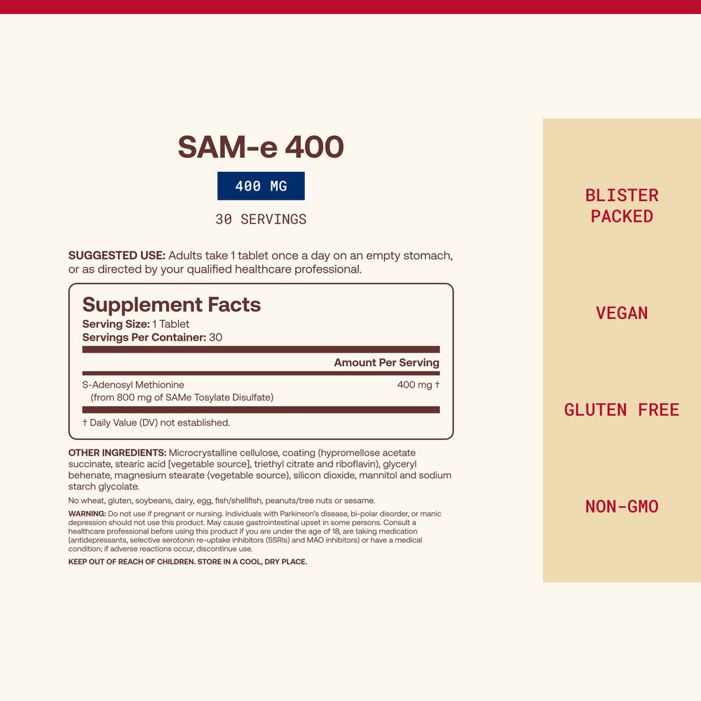 Jarrow Formulas SAMe 400