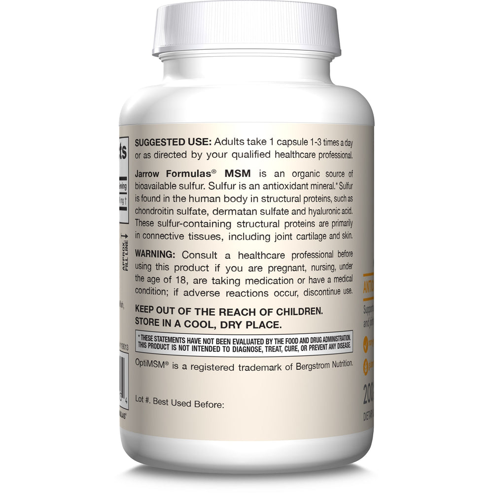 Jarrow Formulas MSM (Methyl-Sulfonyl-Methane)