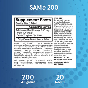 Jarrow Formulas SAMe 200