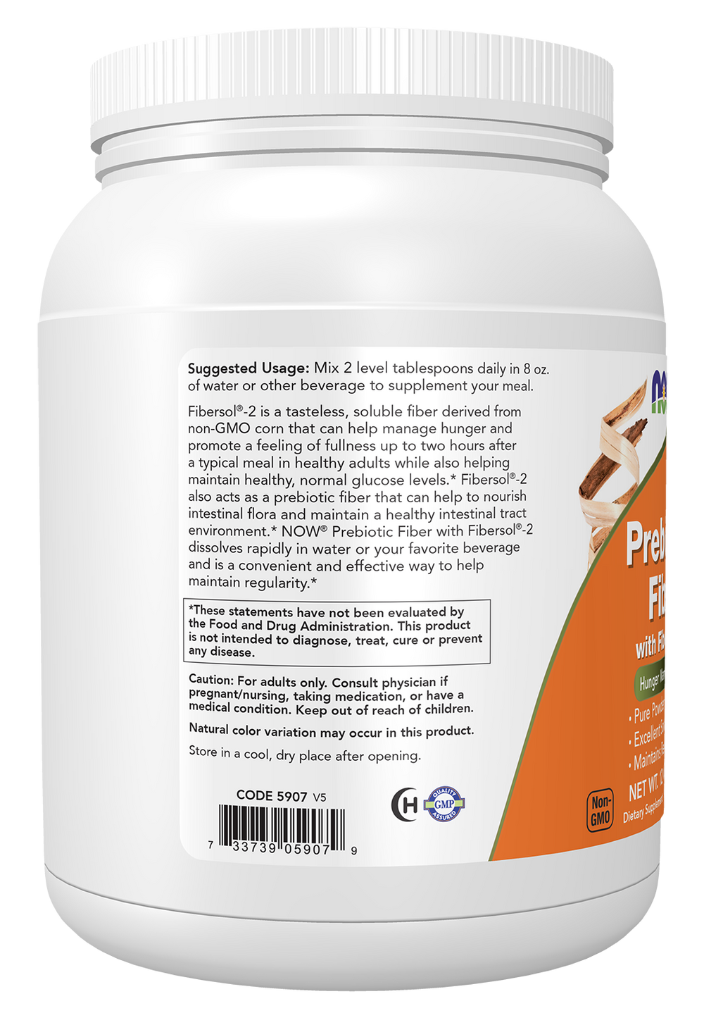 NOW Foods Prebiotic Fiber with Fibersol-2